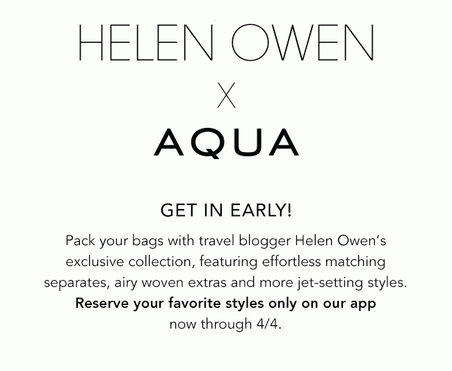 HELEN OWEN X AQUA