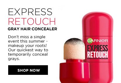 EXPRESS RETOUCH - GRAY HAIR CONCEALER - Don't miss a single event this summer - makeup your roots! Our quickest way to temporarily conceal grays. - SHOP NOW