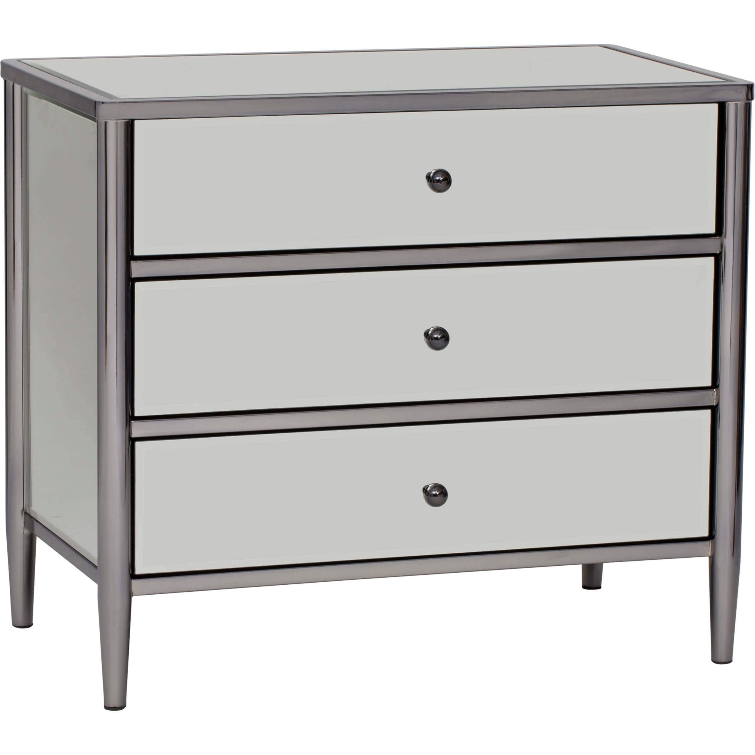 Image of Hollywood Black Nickel Metal Chest, Medium NLA