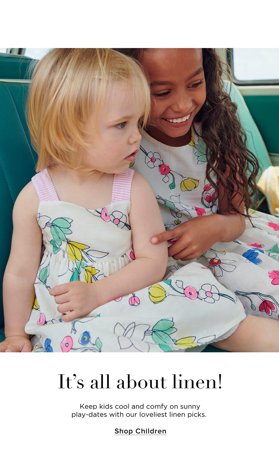 It’s All About Linen! Keep kids cool and comfy on sunny play-dates with our loveliest linen picks. Shop Children