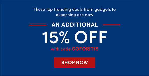 Save 15% with code GOFORIT15