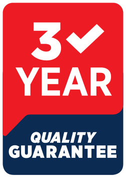 3 Year Quality Guarantee