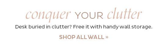 Conquer Your Clutter Shop All Wall