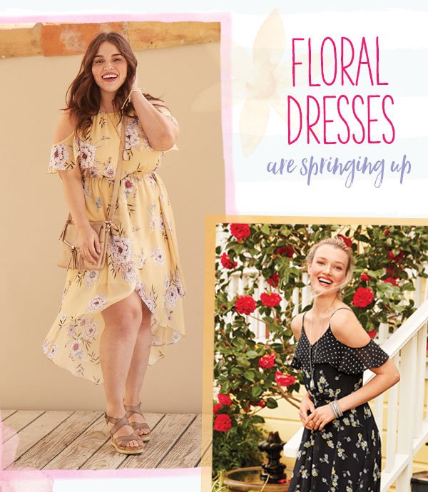 Floral dresses are springing up