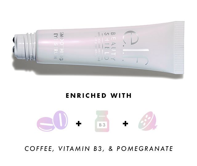 Enriched with Coffee, Vitamin B3, & Pomegranate