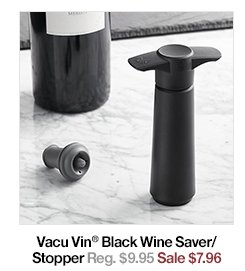 Vacu Vin Black Wine Saver