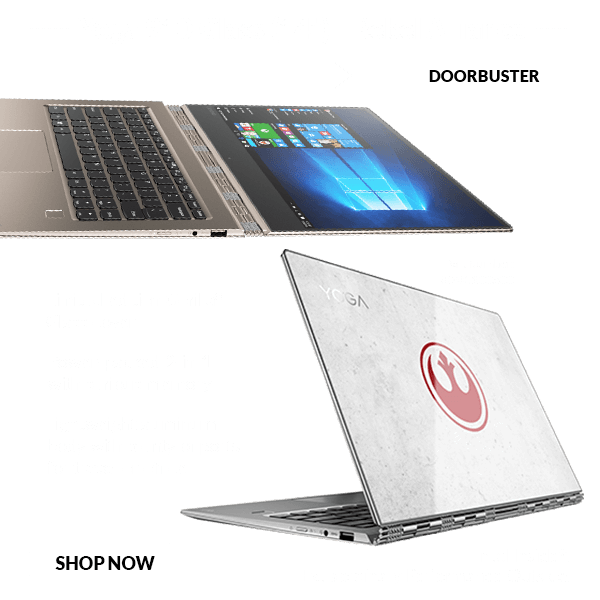 Yoga 910 Glass Rebel Alliance with a limited edition Gorilla® Glass cover