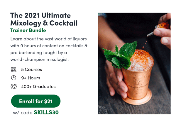 The 2021 Ultimate Mixology & Cocktail Trainer Bundle