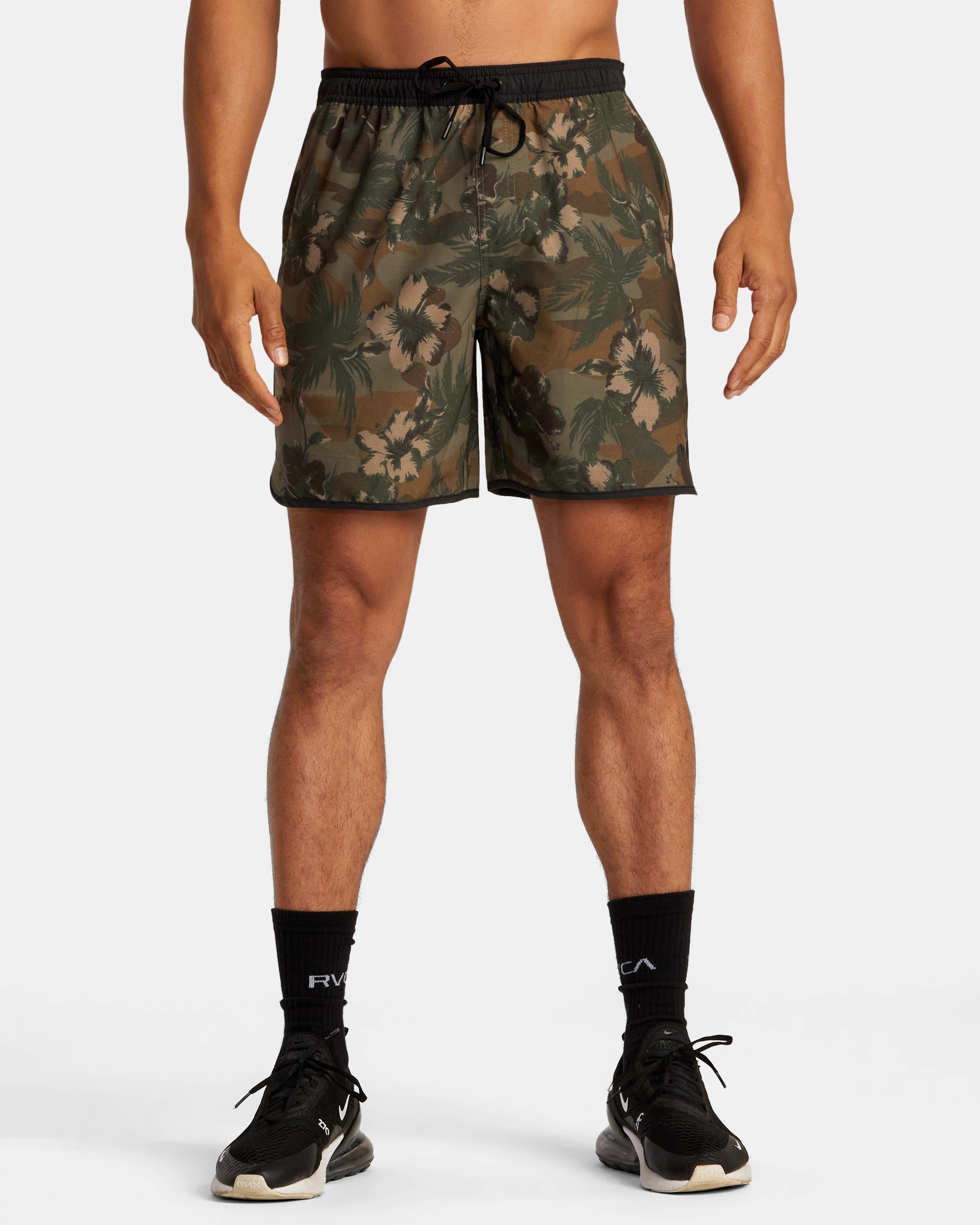 Image of Hawaii Yogger Hybrid Technical Training Shorts - Floral Camo