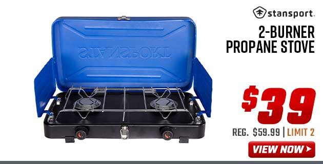 Stansport 2-Burner Propane Stove