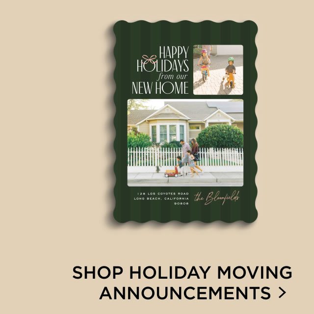 Shop Holiday Moving Announcements