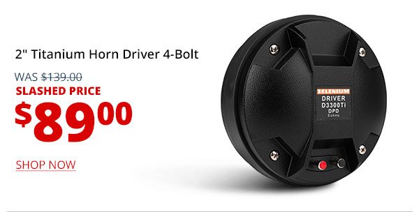 Selenium D3300Ti-DPD 2in Titanium Horn Driver 4-Bolt