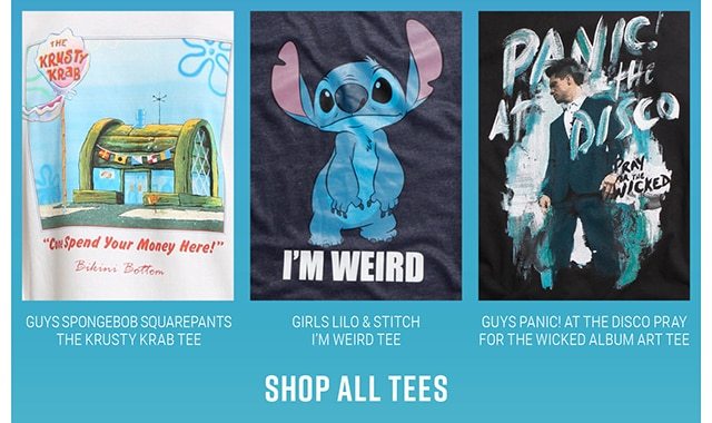 Black Friday Preview Online Only All Tees $10