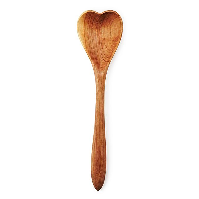 Hand-Carved Heart Serving Spoon