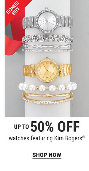 Bonus Buy - Up to 50% off watches featuring Kim Rogers®. Shop Now.