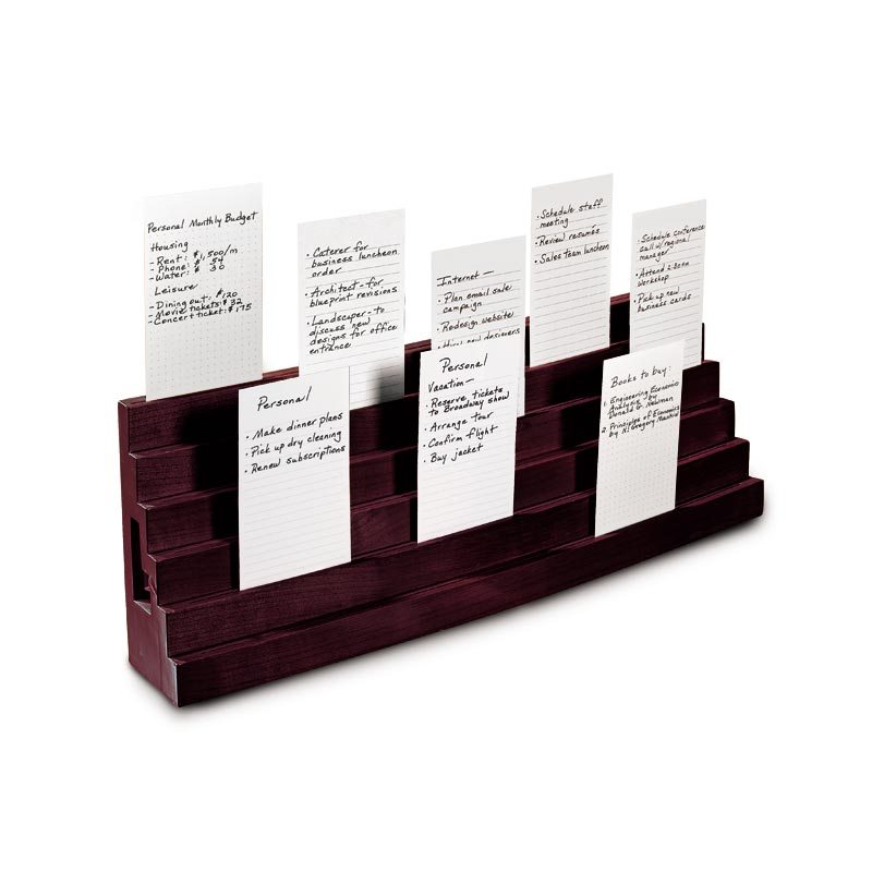 Note Card Bleachers - Natural Cherry