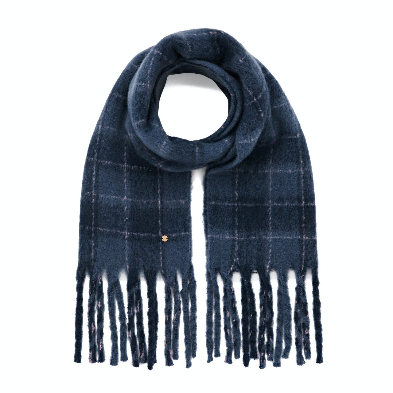 Roxy Never Know This Womens Scarf - Mood Indigo Plaid Party