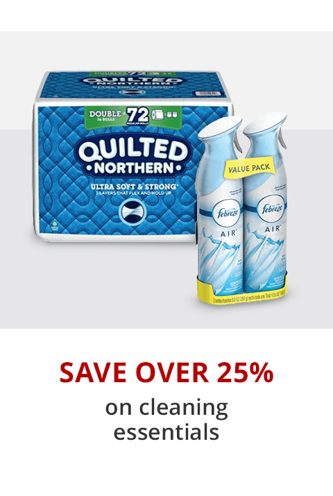 Save over 25% on cleaning essentials