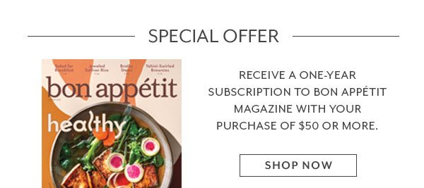 Bon Appétit Shop Now