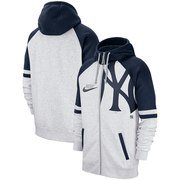 New York Yankees Nike Full-Zip Hoodie - Heathered Gray
