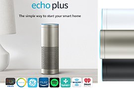Amazon Echo Plus Alexa-enabled Smart Bluetooth Speaker (Built-in Smart Home Hub) - Certified Refurb