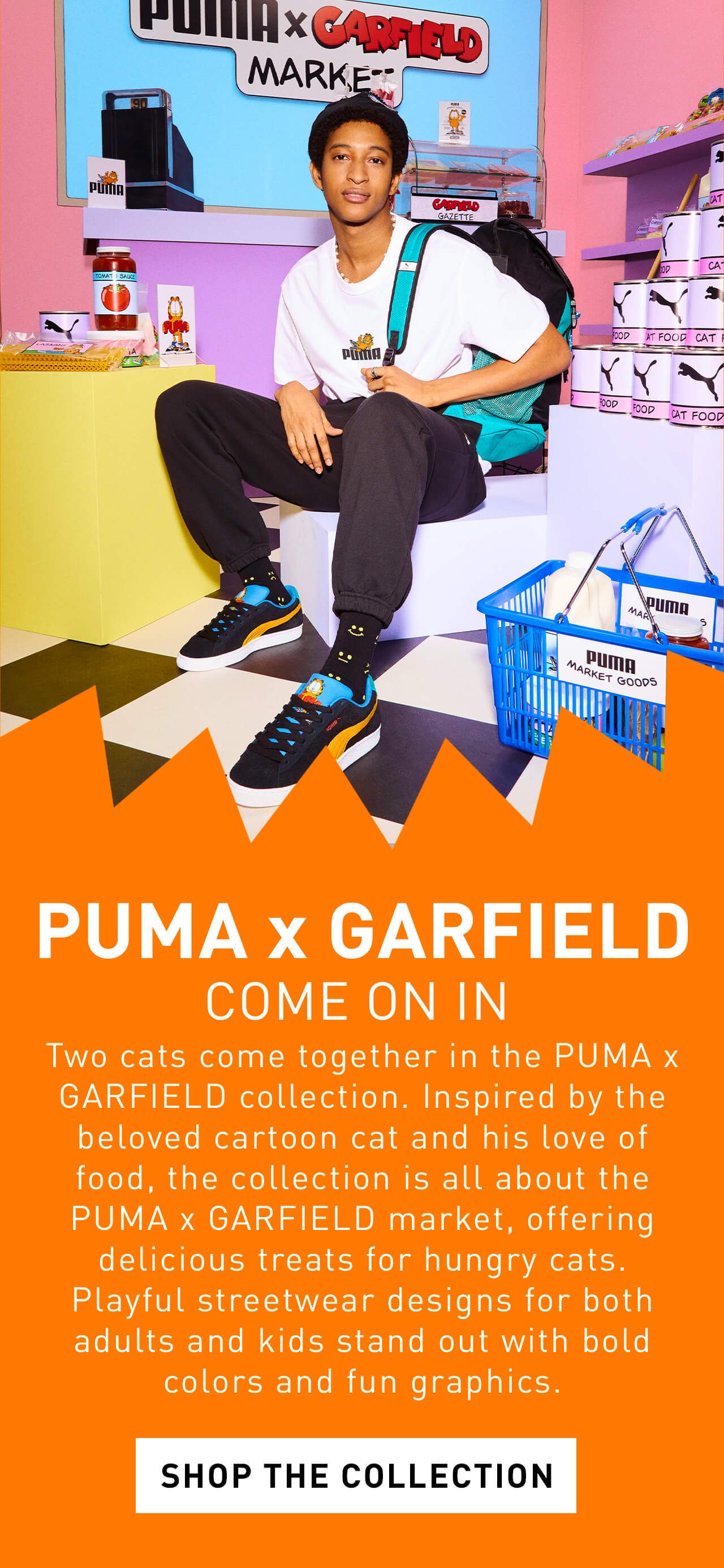 PUMA x GARFIELD | COME ON IN | Shop THE COLLECTION