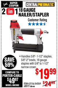 View 18 Gauge 2-in-1 Air Nailer/Stapler