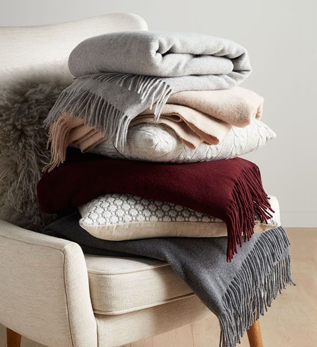 John Lewis & Partners Plain Wool Throw