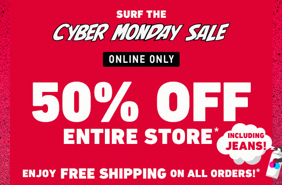 Surf the Cyber Monday Sale: Get 50% off 