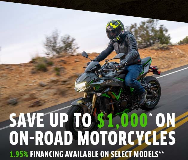 SAVE UP TO $1000* ON ON-ROAD MOTORCYCLES