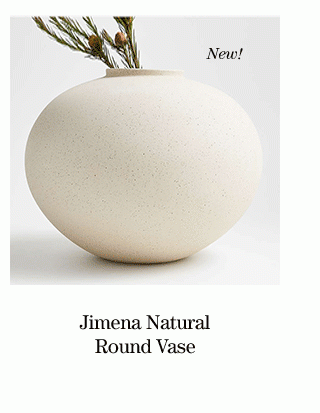 Jimena Natural Round Vase