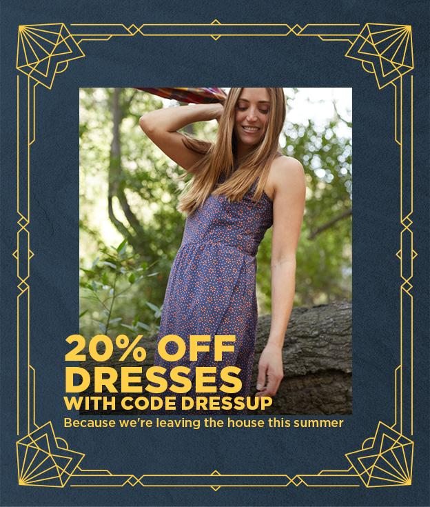 20% off Dresses with code DRESSUP