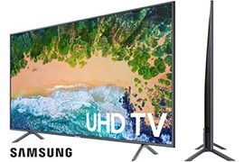 Samsung 55 NU7200 4K UHD LED-backlit Smart TV (2018 Model) w/ $20 VUDU Credit, 3x HDMI Inputs