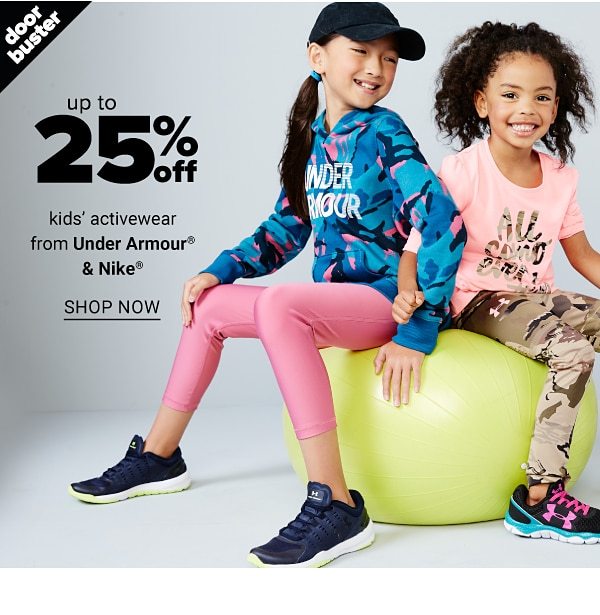 up to 25% off activewear ft. nike and UA - Shop Now