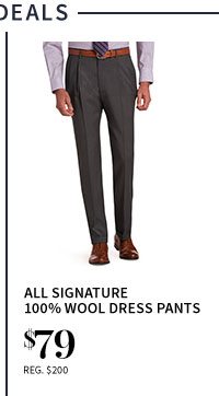 $79 All Signature 100% Wool Dress Pants