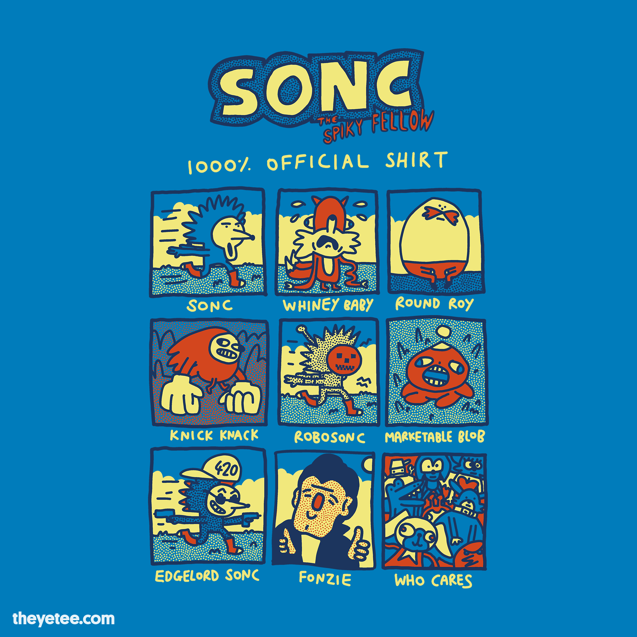 Image of Sonc The Spiky Fellow 1000% Official Shirt