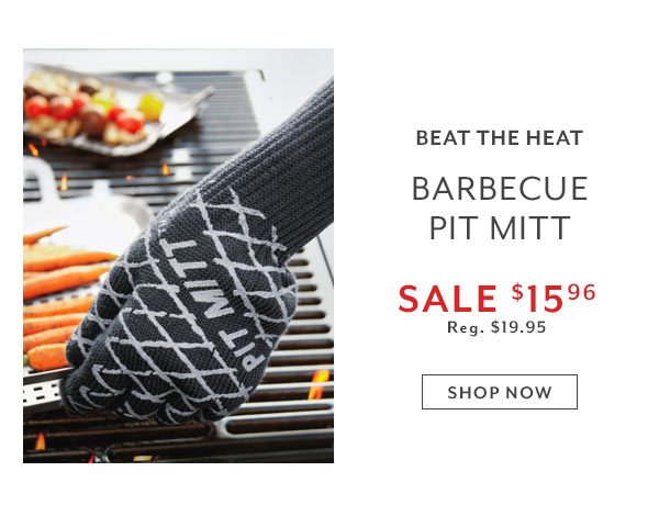 Barbecue pit mitt