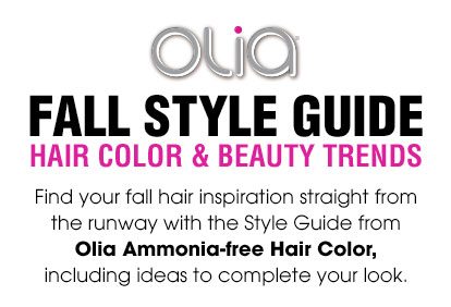 Olia - FALL STYLE GUIDE - HAIR COLOR & BEAUTY TRENDS - Find your fall hair inspiration straight from the runway with the Style Guide from Olia Ammonia-free Hair Color, including ideas to complete your look.