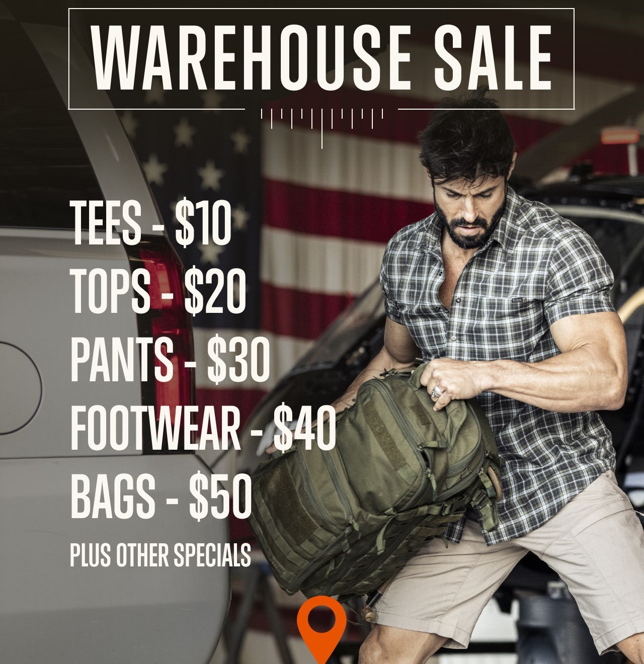 5.11 Warehouse Sale