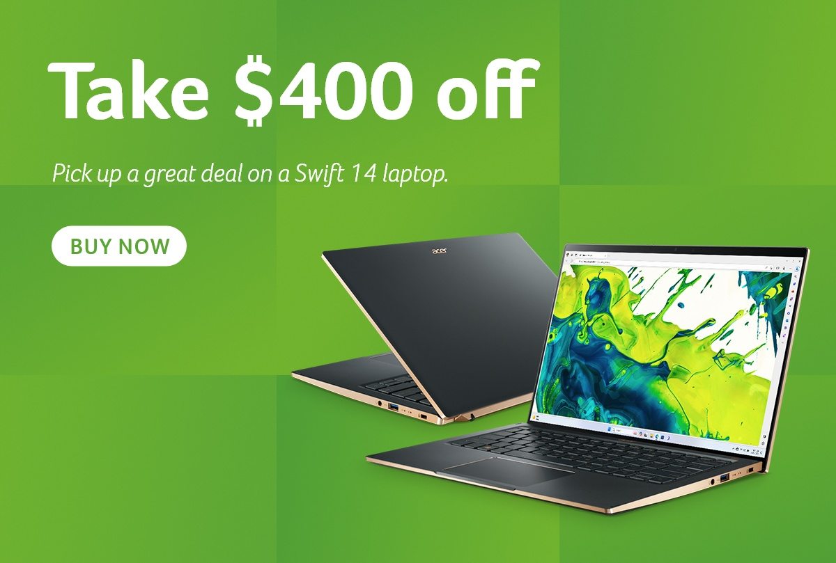 Swift 14 Laptop - save $400 off