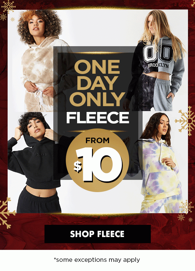 one day only $10 fleece