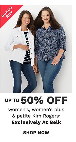 Bonus Buy! Up to 50% off Women's, Women's Plus & Petite Kim Rogers - Shop Now