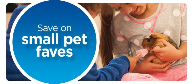 Save on small pet faves.