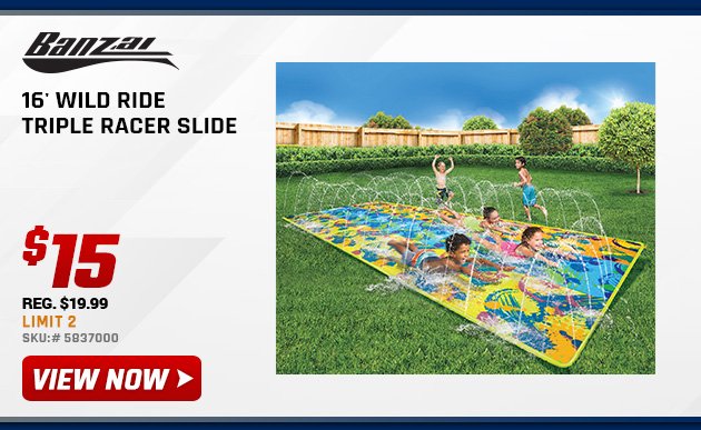 Banzai 16' Wild Ride Triple Racer Slide