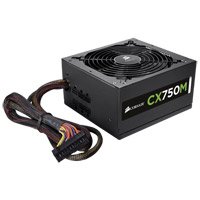 Corsair CX Series CX750M 750 Watt 80 Plus Bronze ATX Modular Power Supply