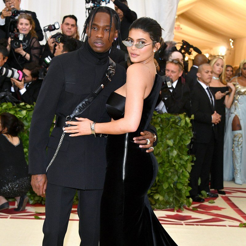 Kylie Jenner and Travis Scott in Alexander Wang at the 2018 Met Gala