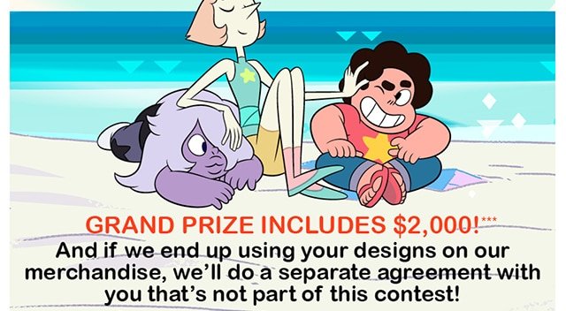 Grand Prize Includes $2,000! And if we end you using your designs on our merchandise, we'll do a separate agreement with you that's not part of this contest!