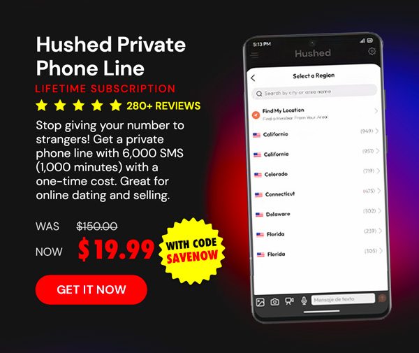 Hushed Private Phone Line: Lifetime Subscription