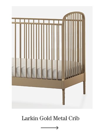 Larkin Gold Metal Crib