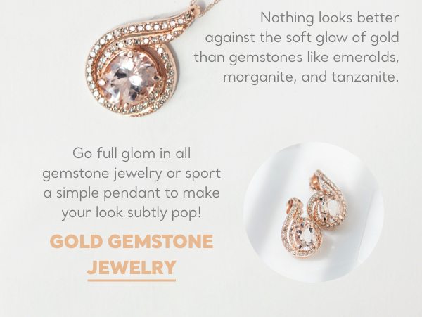 Shop bright bold gemstone jewelry in gold for a stunning style